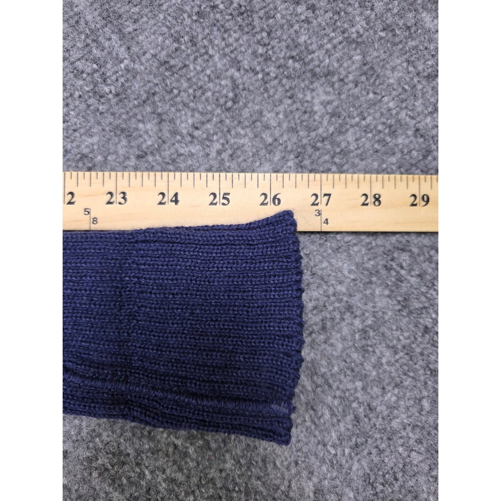 Vintage Brigade Quartermasters Woolly Pully Sweater Mens 42 Blue Wool Commando - Picture 8 of 10